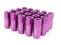ES#3006127 - AR0915PR - 21mm Conical Seat Lug Nut - Set Of 20 - Purple - 60mm Anodized Billet Aluminum lug nuts designed for aftermarket wheels with stud conversions - Arospeed - Audi Volkswagen