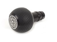 ES#3617868 - GS2SMINI - BFI GS2 Heavy Weight Shift Knob - Black Air Leather - Black Anodized - A superb interior upgrade with added weight for smoother shifting for your MINI Cooper - Black Forest Industries - MINI