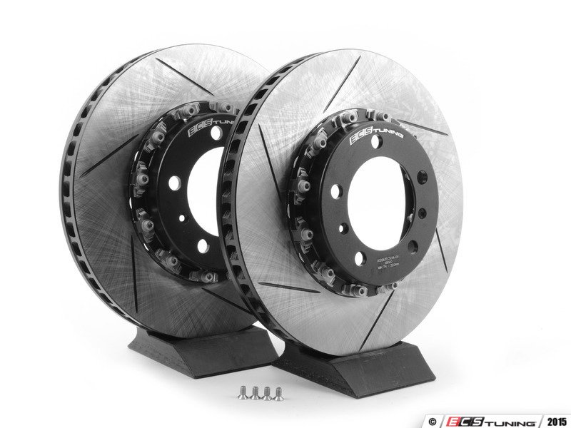 ECS 002662ECS03KT FullFloating TwoPiece Slotted Front Rotors