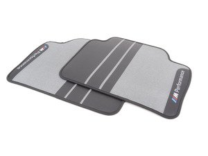 ES#2998350 - 51472409932 - M Performance Carpeted Floor Mats - Rear - Textile floor mats with M Performance logo - Genuine BMW M Performance - BMW