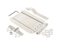 ES#3089100 - 0002S-AUA3-2 - No Holes License Plate Bracket Kit - Avoid drilling holes in your bumper by utilizing a tow hook mounted plate bracket - GMG Motorsports - Audi