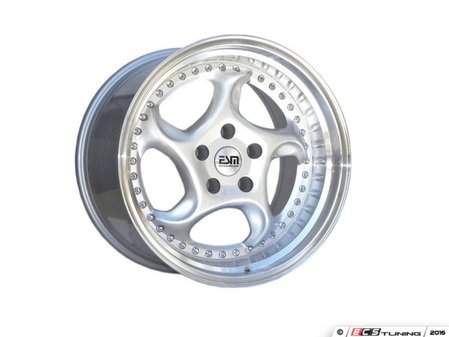 ES#3085002 - ESM-011R-5KT - 18" Style 011R Wheels - Set Of Four - 18"x9.5" ET38 57.1CB 5x100 Silver with Polished Lip - ESM Wheels - Volkswagen