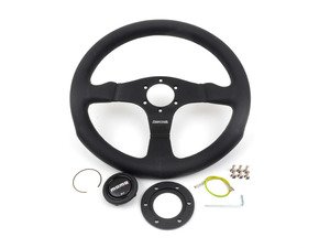 ES#3025845 - COM35BK0B - MOMO Competition Steering Wheel - 350mm - Customize your driving experience with this fine leather steering wheel - MOMO - Audi BMW Volkswagen Mercedes Benz MINI Porsche