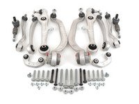 ES#2794948 - 8E0498998KT - Complete Front Control Arm Kit - Includes all front control arms and hardware - plus tie rod ends and sway bar end links! - Vaico - Audi