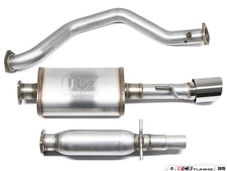 ES#3081055 - 8377627 - 2.5" Slip Fit Cat-Back Exhaust System - Stainless Steel - 2.5" stainless steel with single 4" polished stainless tip - 42 Draft Designs - Volkswagen