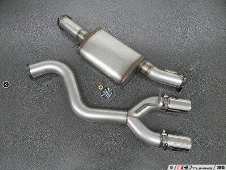 ES#3076727 - 1907775 - 3" Slip Fit Cat-Back Exhaust System - Aluminized Steel - 3" aluminized steel with dual 4" polished stainless tips - 42 Draft Designs - 