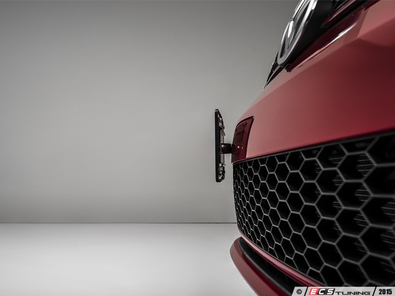 ECS News Tow Hook License Plate Bracket Kits For Your VW