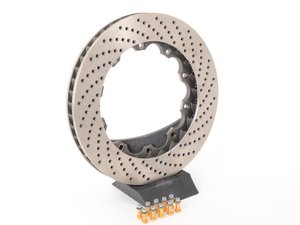 ES#3024075 - 31.536.1201.99 - 332x32mm StopTech Aero-Rotor - Drilled (Left Side) - Replacement right side rotor ring for 332x32mm StopTech big brake kits - Includes hardware (min. 30mm) - StopTech - Audi Volkswagen