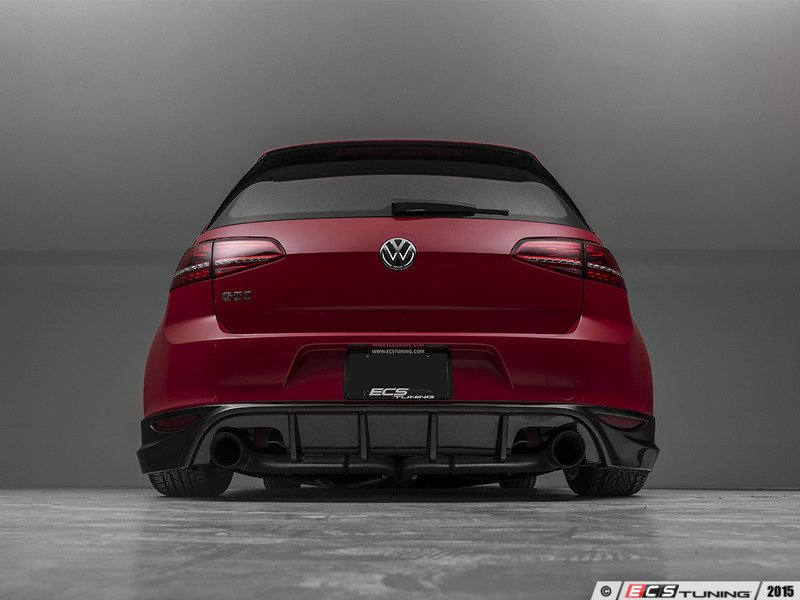 ECS News - ECS Carbon Fiber Rear Diffuser - VW MK7 GTI