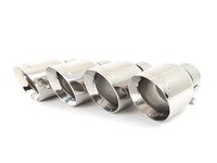 ES#3106584 - MSVW373x4 - GT100 Quad Exhaust Tips - Polished - 100mm GT style exhaust tips for the left and right side of the vehicle - Milltek Sport - Audi