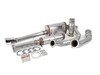 ES#3081885 - 9549283 - 2.5" Turbo Back Exhaust System - Stainless Steel  - 2.5" 304 stainless steel with high flow catalytic converter and a single 4" polished double wall stainless tip - 42 Draft Designs - Volkswagen