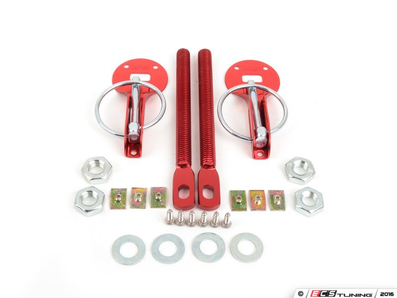Sparco HP0100RD Sparco Aluminum Hood Pin Kit Red