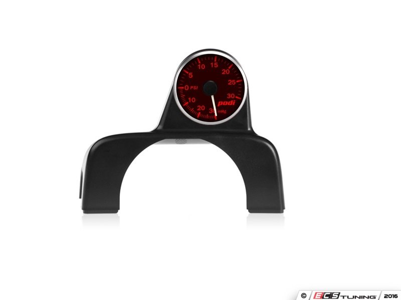 Podi SP0BOIRW Podi Stepper Motor Boost Gauge kit White Needle