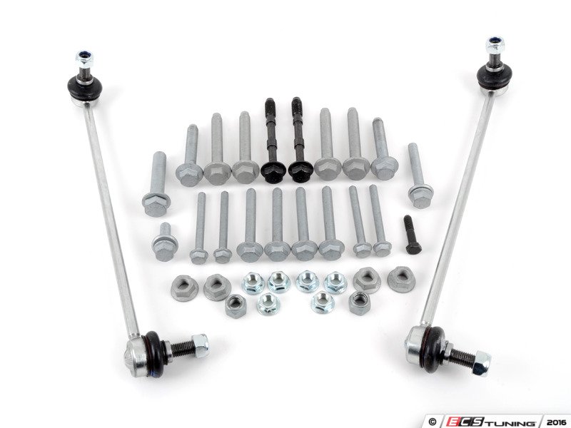 Assembled By ECS 1K0411303KT2 Front Sway Bar Installation Kit With heavy duty front sway