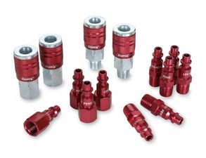 ES#2944077 - LEGA73458D - ColorConnex Type D 1/4" Body Coupler and Plug kit anodized - Color coded quick coupler starter set for all your air needs. - Legacy Mfg. Co. - Audi BMW Volkswagen Mercedes Benz MINI Porsche