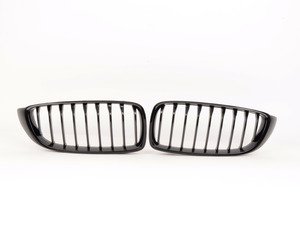 ES#3038655 - 51712336813-814 - M Peformance Gloss Black Center Grills - F32 428i, 435i 2013+ - Genuine BMW M Performance - 