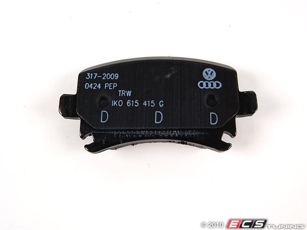 Genuine Volkswagen Audi - 1K0698451K - Rear Brake Pad Set - (NO LONGER ...