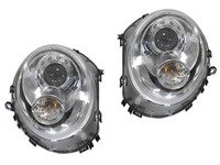 ES#3141728 - M821101PAS1 - Projector Chrome Headlights - Pair - Chrome housing halogen projector headlight set! - Depo - MINI