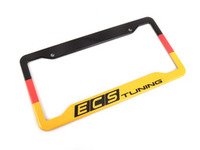 ES#3142192 - K1PF22 - ECS x Klii License Plate Frame - German Flag - North American stainless steel license plate frame wrapped in the colors of the German flag and your favorite tuning company's logo - ECS x Klii - Audi BMW Volkswagen Mercedes Benz MINI Porsche