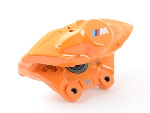 ES#2590069 - 34206855485 - Orange BMW M Performance Rear Caliper - Left - Stop fast and look great doing it - Genuine BMW M Performance - BMW