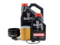 ES#3096259 - 009390ECS03KT - Oil Service Kit - With Magnetic Drain Plug & Black Aluminum Oil Filter Housing - Featuring black billet aluminum filter housing! Includes Mann oil filter and Motul Specific 5w-40 oil. - Assembled By ECS - Volkswagen