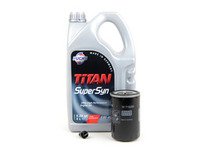 ES#3143753 - 06A115561B2KT - Oil Service Kit - With ECS Magnetic Drain Plug - Includes standard Mann oil filter and Fuchs 5w-40 oil - Assembled By ECS - Volkswagen