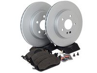 ES#2762547 - 1634201220KT2 - Front Brake Service Kit - Featuring Meyle Rotors And Pads - Assembled By ECS - Mercedes Benz