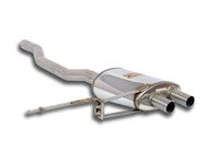 ES#3146993 - 831821KT1 - Turbo-Back Race Exhaust System - Non Resonated - Performance exhaust with stainless steal construction : 100mm Dual Slash Cut Black Tips - Supersprint - MINI