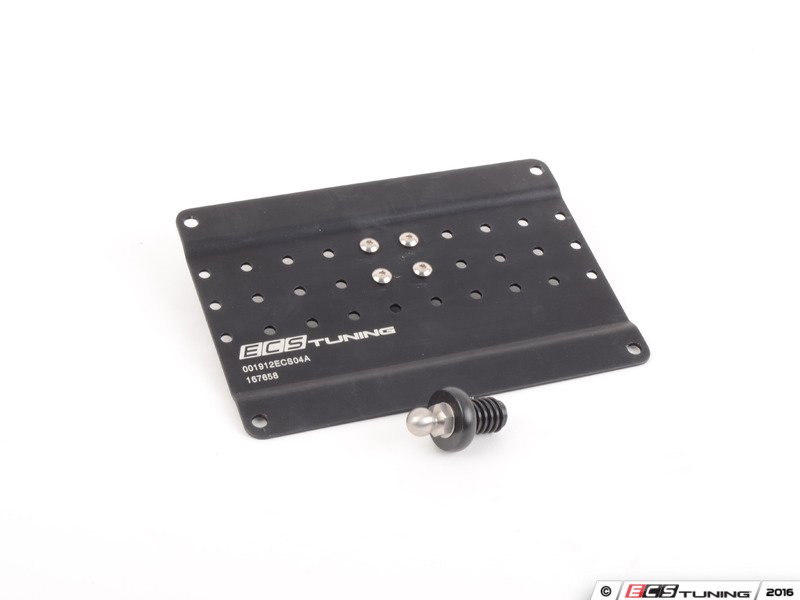 ECS 001912ECS0403 Ultimate ECS Tow Hook Mount License Plate Kit