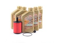 ES#3146414 - MK5TDI3KNTLD3KT - Genuine Oil Service Kit - with ECS magnetic drain plug - Includes KN performance oil filter and Genuine 5w-30 oil - Assembled By ECS - Audi Volkswagen