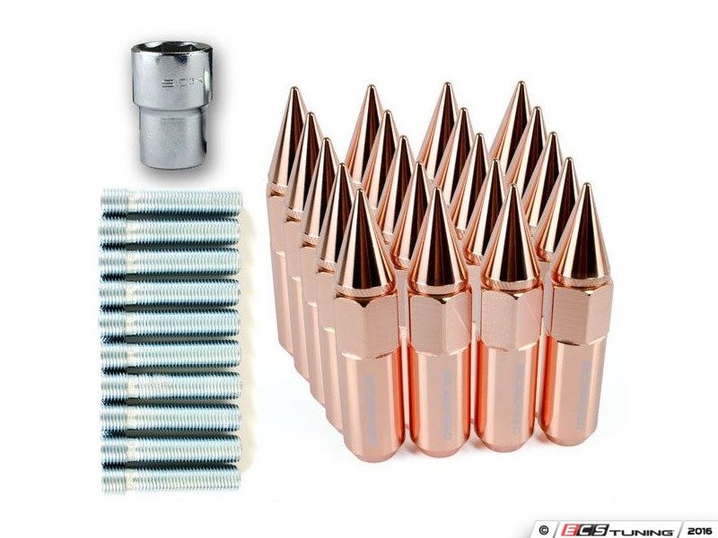 Sickspeed 20RSGSPKWSCAALCK Locking Spike Lugs Nuts With Stud