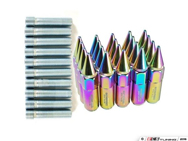 thumbnail image 2 of SICKSPEED 20pc Neo Chrome Long Spike Lug Nuts – 5 1/2” – 12x1.25 – Extended Steel 2 of 5