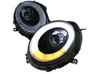 ES#3170822 - 2LHP-MINI06G-V2- - Projector Glossy Black V2 LED DRL Headlights - Pair 2LHP-MINI06G-V2-TM - F56 Style LED DRL and Glossy Black/ Chrome housing halogen projector headlight set! - Spec-D Tuning - MINI