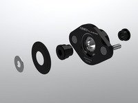 ES#2784347 - 002542ECS01KT2 - Ultimate Performance Rear Shock Mount Kit - Polyurethane-isolated monoball design offers street comfort with race performance while eliminating blowouts!! Price includes both rear shock mounts. - ECS - BMW