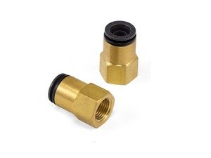 ES#3103416 - 21045 - Straight Female - Priced Each - 3/8" FNPT x 1/2" PTC - Air Lift - Audi BMW Volkswagen Mercedes Benz MINI Porsche