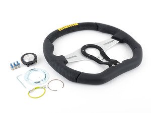 ES#3136025 - TRK35BK0B - MOMO Trek Steering Wheel - Black 350mm - Customize your driving experience with this fine leather steering wheel - MOMO - Audi BMW Volkswagen Mercedes Benz MINI Porsche