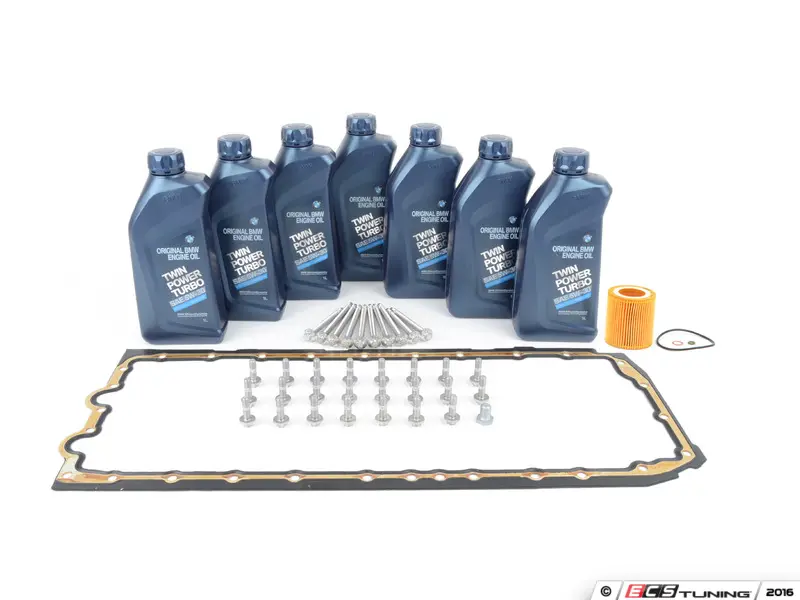 Assembled By ECS 11137548031KT Oil Pan Gasket replacement kit