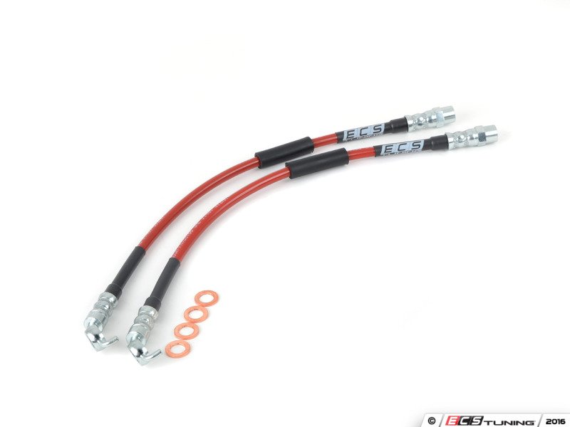 ECS 002563ECS05 ExactFit Stainless Steel Brake Lines Rear