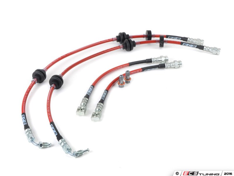 ECS 019318ecs01KT Front & Rear ExactFit Stainless Steel Brake