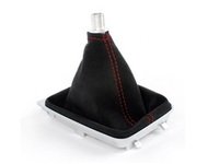 ES#3412405 - 5234-8K-202 - BFI Manual Alcantara Shift Boot - Red Stitching - Compliment your BFI shift knob with a custom shift boot made from the finest materials available - Black Forest Industries - Audi