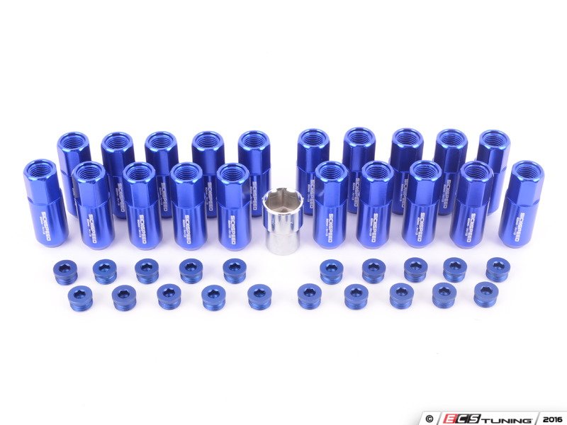 Sickspeed 20PC60BLUCAPLKM1 Locking Capped Lug Nuts Blue