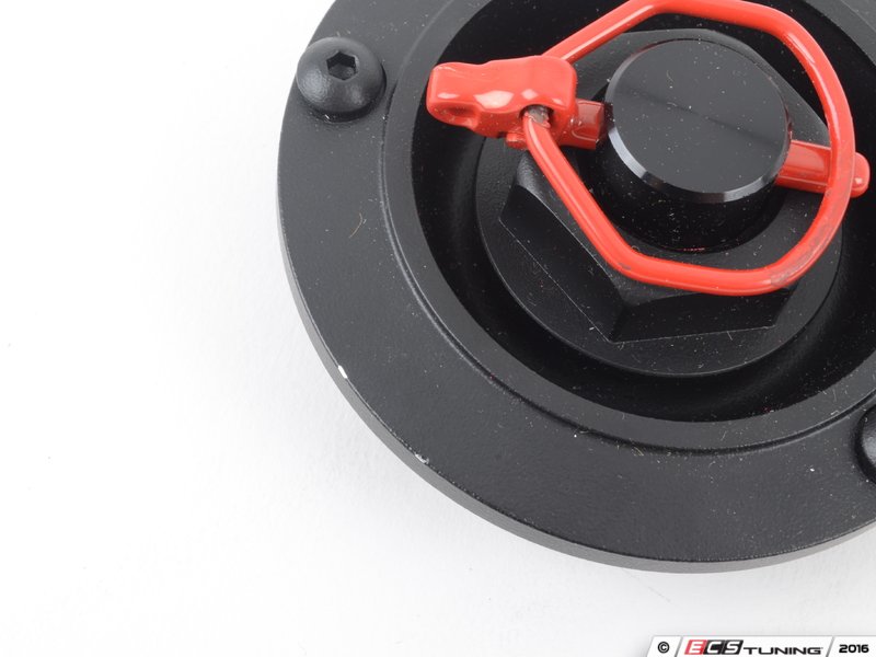 Rennline W01BLACKSD Center Lock Look Center Cap Set Black