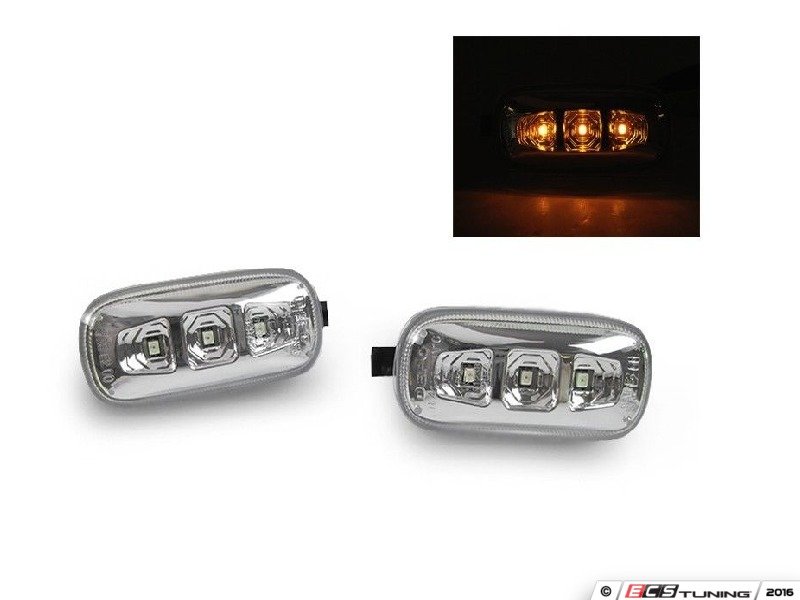 Depo 4461401PXBQVC LED Side Marker Set Clear