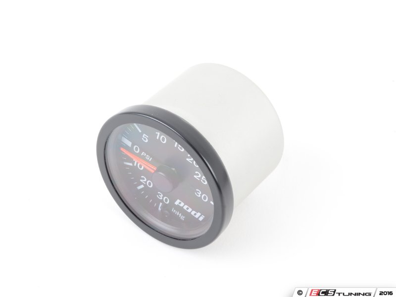 Podi SP1MBIR Podi Mechanical Boost Gauge Kit Single Pod Red