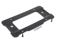 ES#2975841 - 51187160607KT - Rear License Plate Holder Kit - Includes holder, four license plate securing screws, and two bracket mounting screws. - Assembled By ECS - BMW MINI