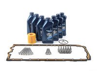 ES#3173515 - 11137548031KT1 - Oil Pan Gasket replacement kit - Includes new pan gasket, hardware and a oil service kit - Genuine BMW - BMW