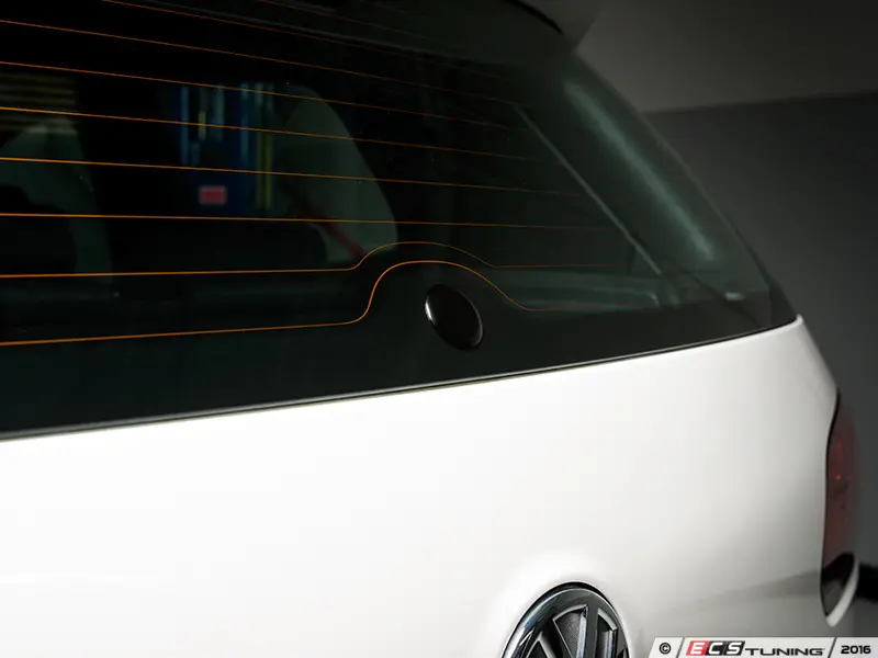Audi A4 Rear Wiper Delete Plug Black Glossy Painted Plug 