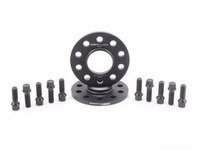 ES#2748282 - 002411ECS02AKT5 - Wheel Spacer & Bolt Kit - 10mm With Black Ball Seat Bolts - Complete kit for two wheels, includes everything you need to install spacers - ECS - Audi