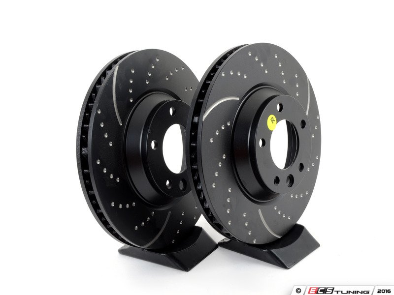 EBC - GD1326 - Front Dimpled & Slotted Brake Rotors - Pair (350x34)