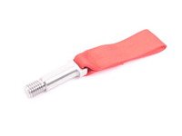 ES#3191250 - 021461TMS01-05 - Turner Motorsport 75mm Poly Tow Strap With Bolt - Red - No more steel ring sticking out from the bumper - Turner Motorsport - BMW MINI Porsche